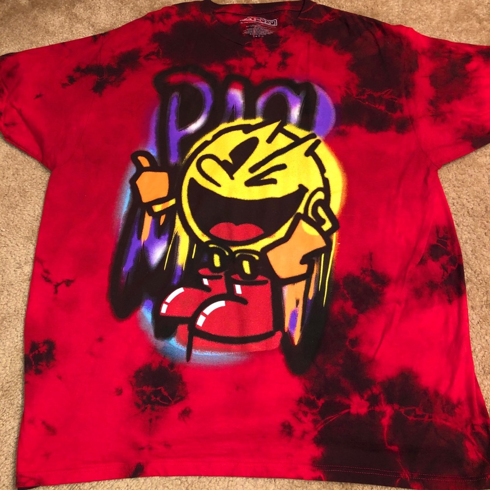 NWOT Tie Die Pac-Man Tshirt